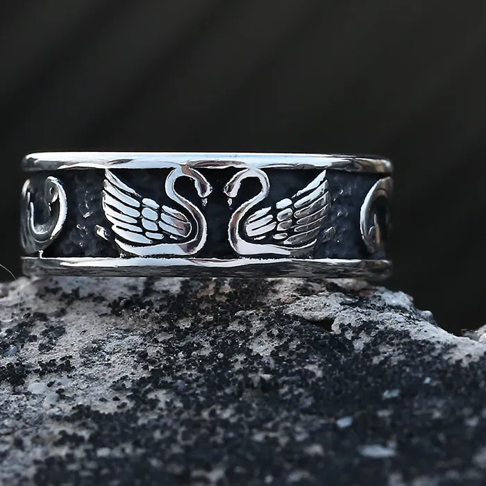 Authentic The Eternal Swan Duo Amulet for Lovers