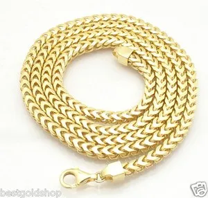 Authentic The Solar Flow: 28-Inch Italian Square Franco Chain