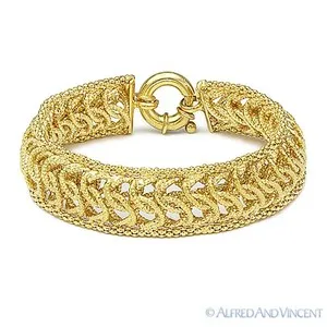 Authentic The Weaver's Knot: Italian Sterling Silver Mesh Bracelet