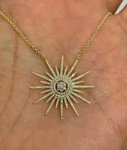 Authentic Celestial Radiance: The Golden Sun Diamond Talisman