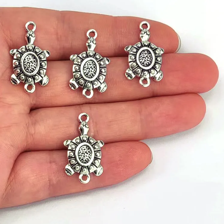 5Pcs Tortoise Sea Turtles Pendant Amulet For Diy Man Accessories