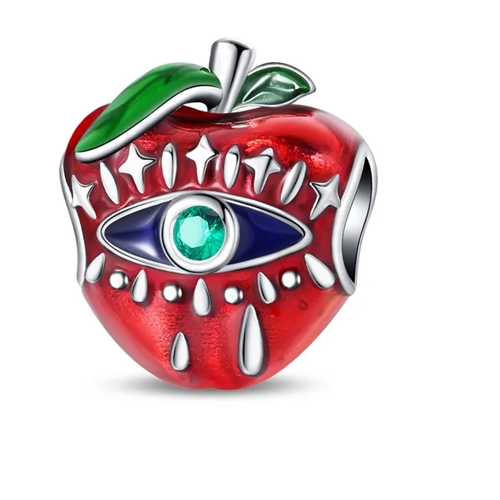Authentic Arrival 925 Sterling Silver Eden Apple Charms Bead Fit Original Bracelet DIY Girls Anniversary Jewelry