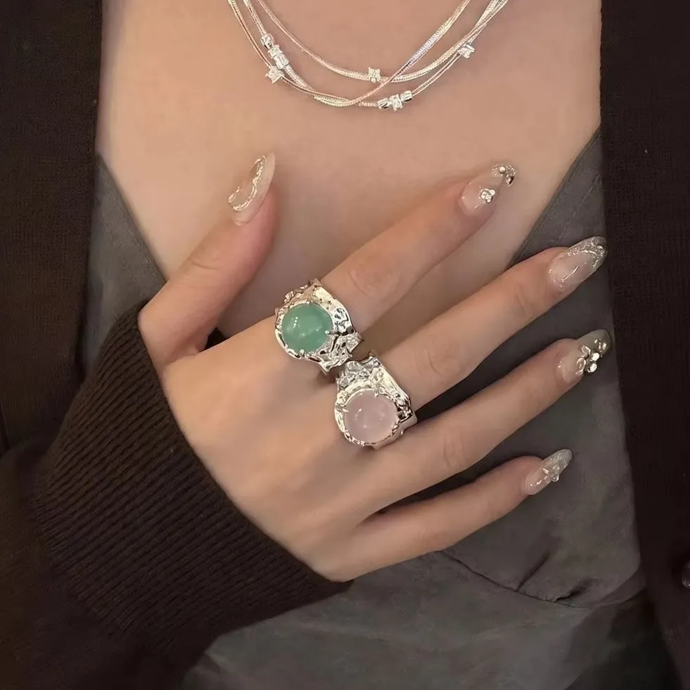 Authentic The Molten Ember Adjustable Silver Ring