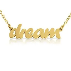 Authentic The Golden Reverie: Azaggi Script Word DREAM Charm Pendant