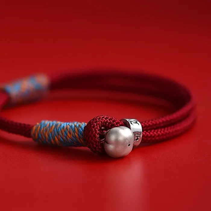 Authentic Crimson Lucky Knot Bracelet – Hand‑Woven Amulet of Friendship