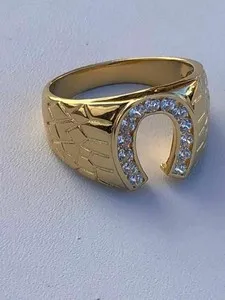 Authentic Amulet of Celestial Fortune: The Horseshoe Band of Golden Grace