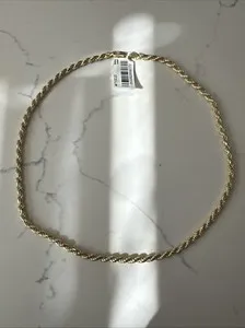 Authentic The Golden Spiral of Sovereignty: 14k Gold-Plated Rope Chain