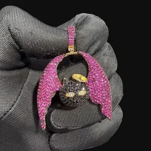 Authentic The Nocturnal Guardian: Enchanted Pink Bat Amulet