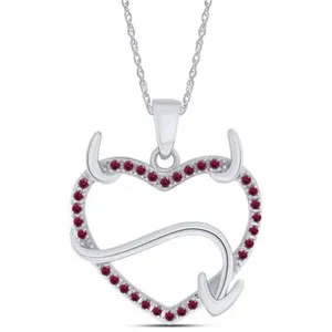Authentic Crimson Heart Amulet – 18" Gold-Plated Necklace with Pink Aura