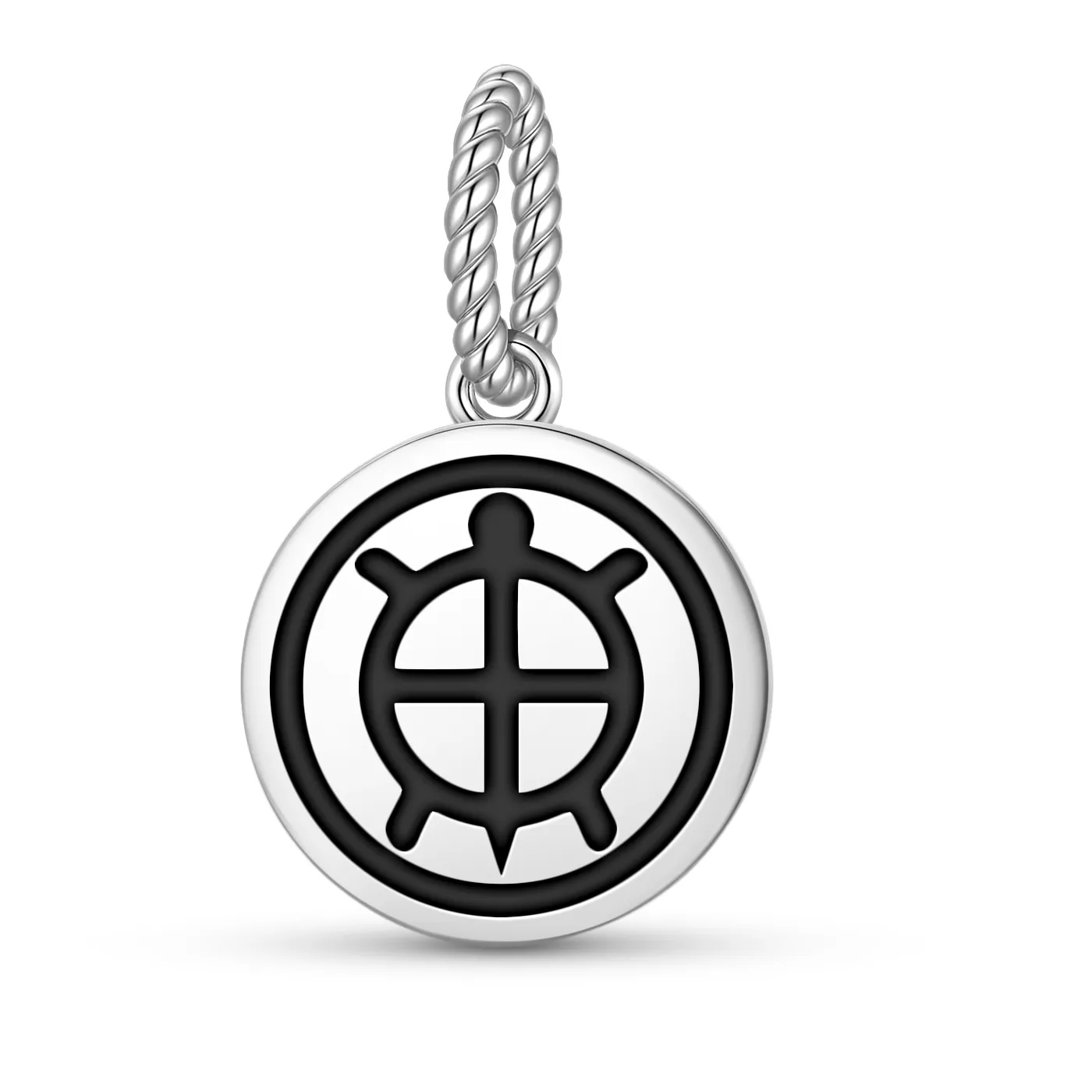 Authentic Lakota Sioux Tortoise Umbilical Bag Bracelet 925 Sterling Silver Symbol Adjustable Tennis Zircon Chain for Women Jewelry