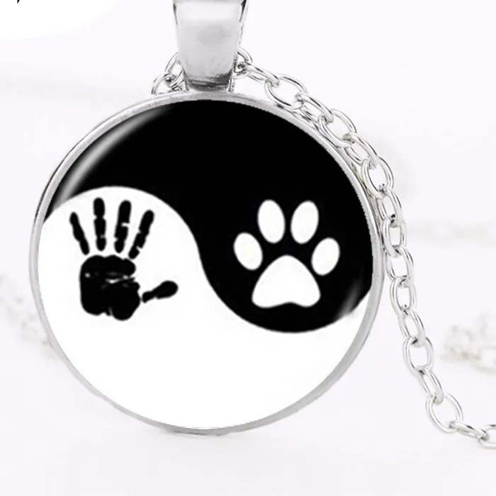 Authentic The Celestial Bond: Yin Yang Paw Print Talisman