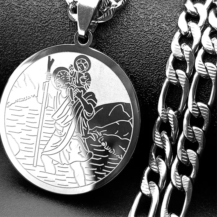 Authentic The Traveler's Shield: Saint Christopher Golden Protection Medal