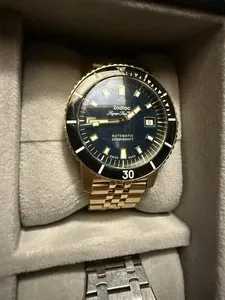 Authentic Unlock the Celestial Guardian Within: Zodiac Super Sea Wolf 18K Gold-Plated Limited Edition