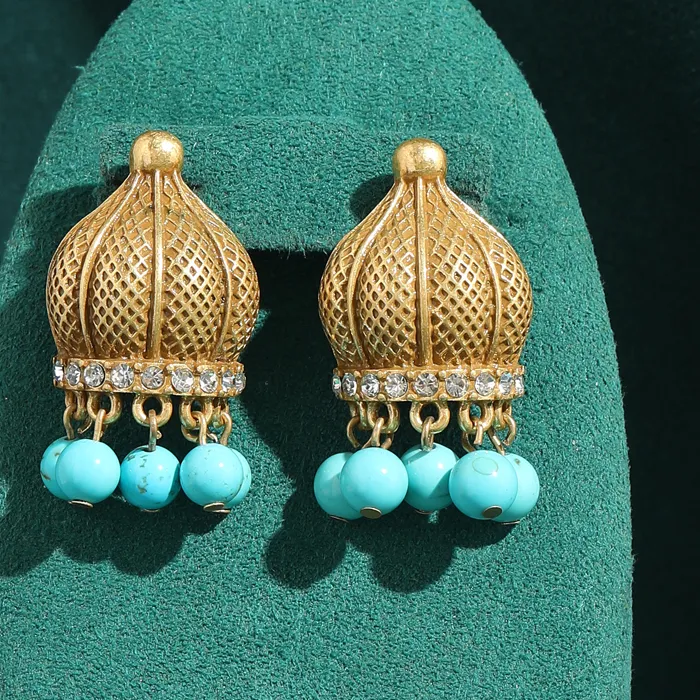 Authentic Crown of the Celestial Horizon Turquoise Studs