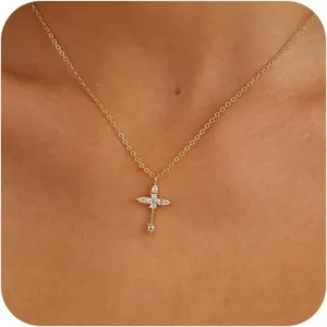 Authentic Celestial Radiance Golden Cross Amulet