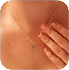 Authentic Sacred Light Cross Necklace - 14K Gold Plated Spiritual Protection Amulet