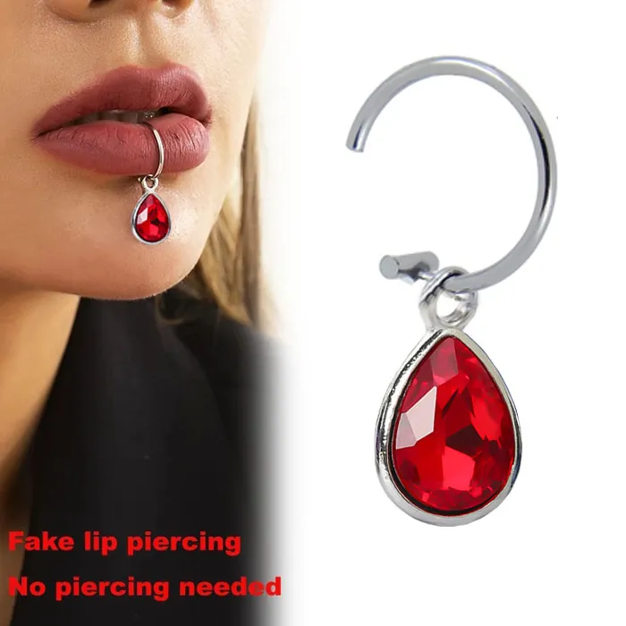 Authentic Enchanted Waterdrop Cross Lip Talisman A Crystal Shield For Inner Harmony