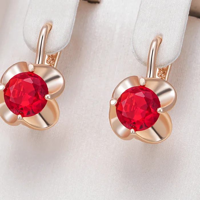 Authentic Rose Gold Radiance: Shield of Protection Earrings