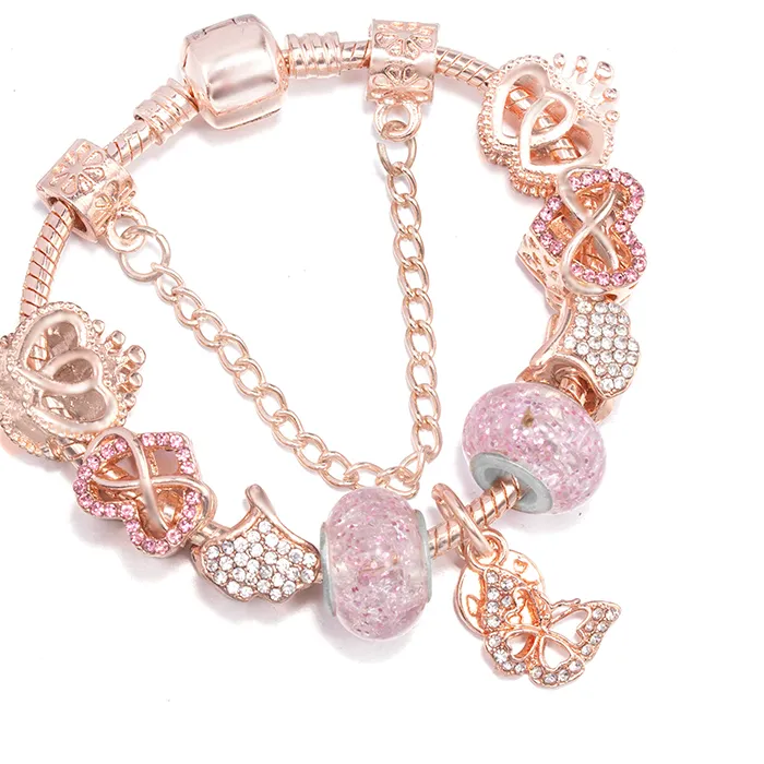 Authentic The Gilded Metamorphosis: Ginkgo and Butterfly Sacred Charm Bracelet