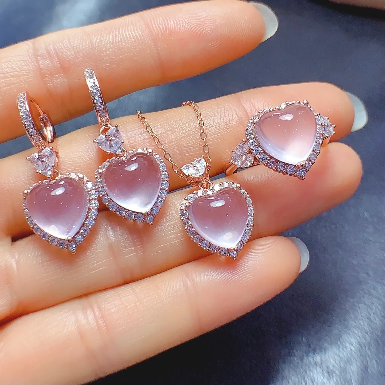 Authentic The Whispering Heart Sanctuary Set in Sterling Silver