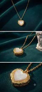 Authentic The Golden Tide Heart Locket