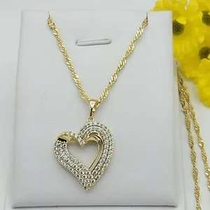 Authentic Radiant Heart of Eternal Light 14k Gold-Plated Pendant