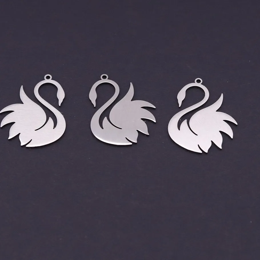 Authentic Trio of the Graceful Swan: Totem Charms of Eternal Devotion