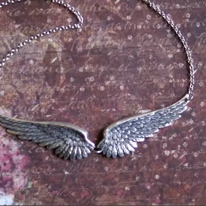 Authentic Celestial Plume: The Guardian Angel Wing Statement Choker
