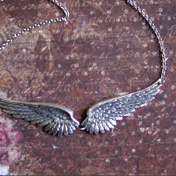 Authentic Angel Wings of Protection - Enchanted Feather Choker of Love