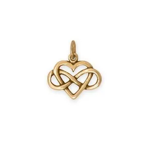 Authentic The Eternal Embrace Heart Infinity Charm in Radiant Gold-Plated Sterling Silver