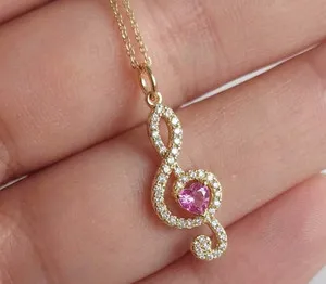 Authentic The Melodic Harmony Rose Gold Heart Pendant
