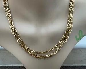 Authentic The Golden Thread of Endless Continuity: 54-Inch Peanut Link Chain