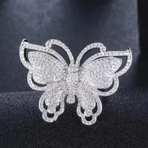 Authentic The Crystalline Papillon: 2.30 Ct Moissanite Butterfly Ring in Radiant White Gold