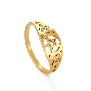 Authentic The Eternal Weaver: Gold-Plated Celtic Pentagram Talisman