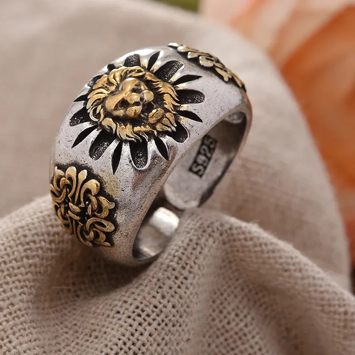Authentic Roar of Protection: Golden Lion's Fury Ring