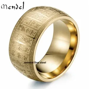 Authentic Mystical Mendel: 10k Gold Plated Buddhist Amulet Ring for Spiritual Awakening