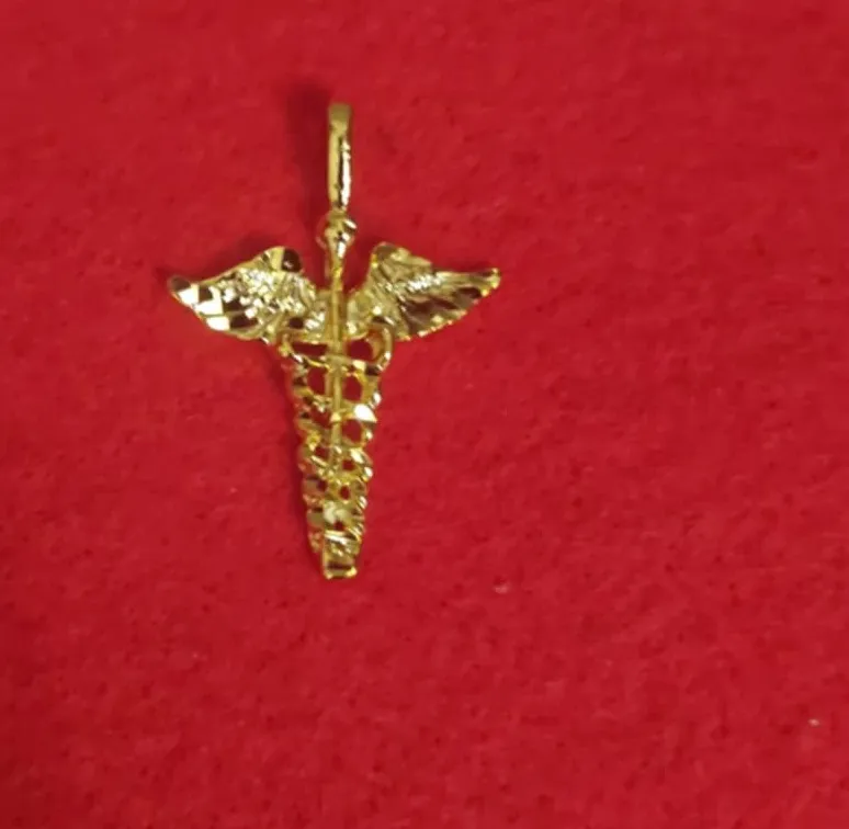 Authentic The Golden Caduceus Conduit of Balance and Vitality