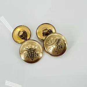 Authentic Gold Plated RN Cufflinks Caduceus Registered Nurse Marked P&K Antique HTF