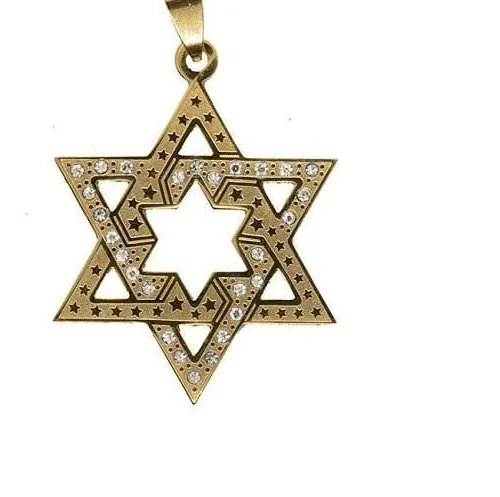 Authentic The Radiant Shield of David Gold-Plated Talisman
