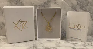 Authentic Radiant Star of David Golden Harmony Amulet