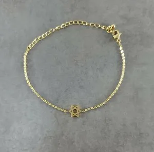 Authentic Star of David [GOLD] Plated Bracelet Religious Jewish God Israel Holy Tora Zion