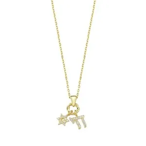Authentic The Radiant Shield of Life: Gold-Plated Star of David and Chai Talisman