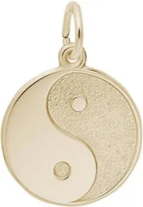 Authentic Gold-Plated Sterling Silver Yin Yang Charm by Rembrandt