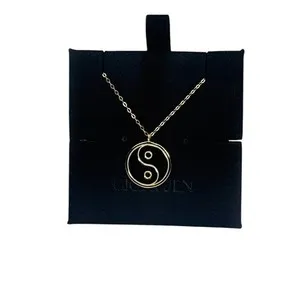 Authentic Yin Yang Harmony Talisman – 18k Gold-Plated Sterling Silver Necklace