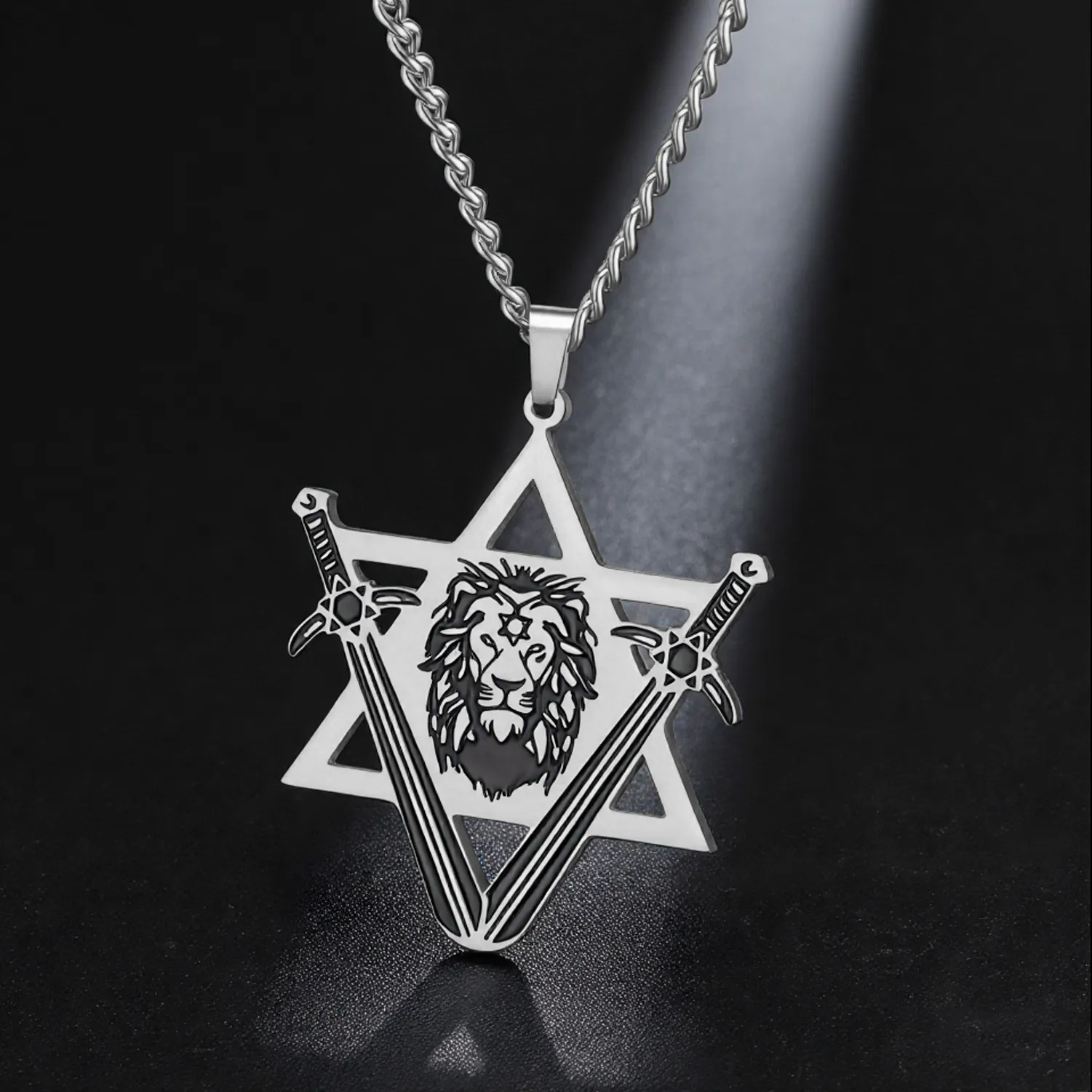 Authentic Lion's Roar of Protection: Star of David Amulet