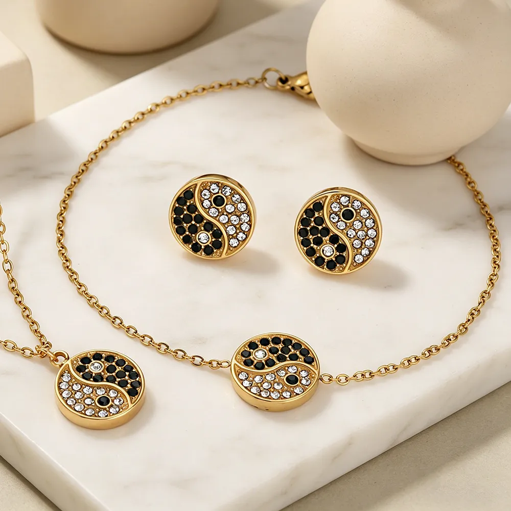 Authentic Harmony of the Spheres: Yin Yang Bagua Crystal Set