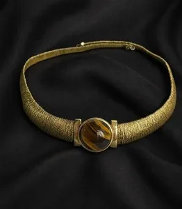 Authentic The Golden Gaze of the Italian Tiger Eye Collar