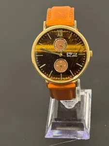 Authentic The Gilded Sentinel Tiger Eye Timepiece