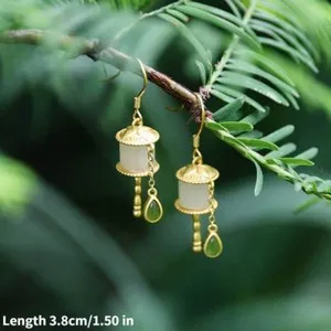 Authentic Celestial Prayer Wheel Tassel Amulets: Harmony in Motion