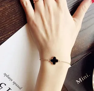 Authentic Fortune's Favor: Rose Gold Plated Four Leaf Clover Pendant